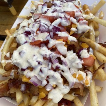 Knee Deep Brewing Company Tap Room - Loaded fries! - Breweries Near Me - Auburn, California