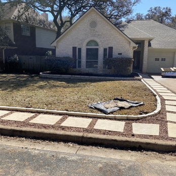 ATX Prestige Landscaping - Shot of work in process, actually finishing up - Masonry/Concrete Near Me ATX Prestige Landscaping - Shot of work in process, actually finishing up - Masonry/Concrete Near Me