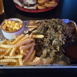 Willies Roadhouse - House smoked pork was DELICIOUS and piled high. New favorite dish! Hubby said the Philly cheesteak also rocked