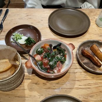Mägo - Ripe plantain, yogurt, cucumber and eggplant Heirloom tomato, anchovy and padrons Arepas de maiz - Colombian Near Me - Oakland, California Mägo - Ripe plantain, yogurt, cucumber and eggplant Heirloom tomato, anchovy and padrons Arepas de maiz - Colombian Near Me - Oakland, California