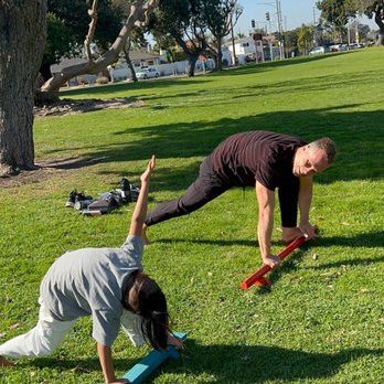 Single Fathers Thrive - Here's Sid teaching my son about balance and the importance of movement and staying active - Health Coach Near Me - Long Beach, California