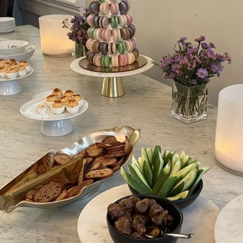 Effervescence - Deviled eggs, dates and a macaron tower - Champagne Bars Near Me - New Orleans, Louisiana