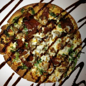 10 North Grille - Flat bread pizza with sun dried tomatoes, mushrooms, host cheese and aragula! - American Near Me - Oklahoma City, Oklahoma 10 North Grille - Flat bread pizza with sun dried tomatoes, mushrooms, host cheese and aragula! - American Near Me - Oklahoma City, Oklahoma