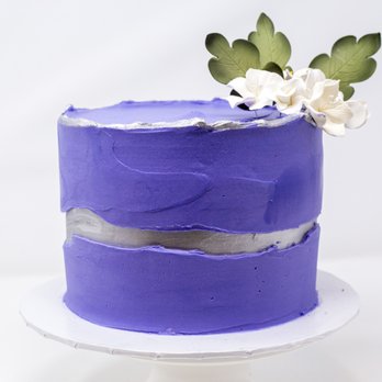 Mr. Bake Sweets - a blue cake with white flowers - Desserts Near Me - Riverdale Park, Maryland Mr. Bake Sweets - a blue cake with white flowers - Desserts Near Me - Riverdale Park, Maryland