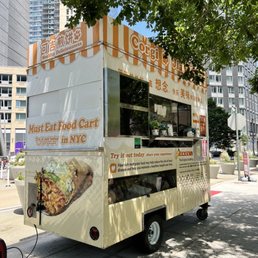 a food truck on a city street