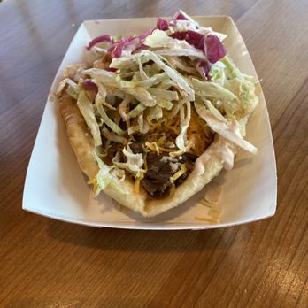 Off the Rez - Braised Bison Indian Taco - so you can see the meat - Food Trucks Near Me - Seattle, Washington Off the Rez - Braised Bison Indian Taco - so you can see the meat - Food Trucks Near Me - Seattle, Washington