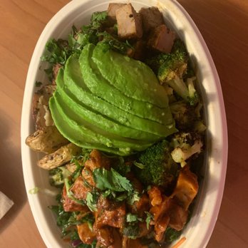 Bolay - Created my own bowl. BBQ chicken pork & veggies - New American Near Me - Miami Lakes, Florida