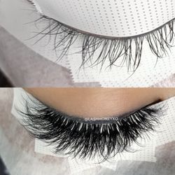 Lash Honey xo - Before & after on curly lashes