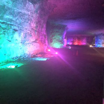 Louisville Mega Cavern - Lights in the cavern - Tours Near Me - Louisville, Kentucky