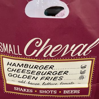 Small Cheval- Rosemont - To-go bag - Burgers Near Me - Rosemont, Illinois