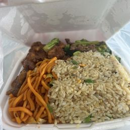 fried rice, chow mein, orange chicken, beef broccoli fried rice, chow mein, orange chicken, beef broccoli