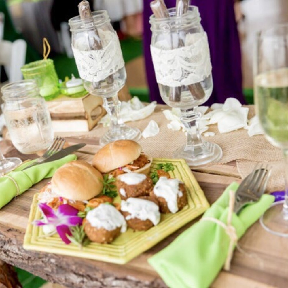 Caterman Catering - Appetizers: falafel & pork sliders - Caterers Near Me - San Jose, California Caterman Catering - Appetizers: falafel & pork sliders - Caterers Near Me - San Jose, California