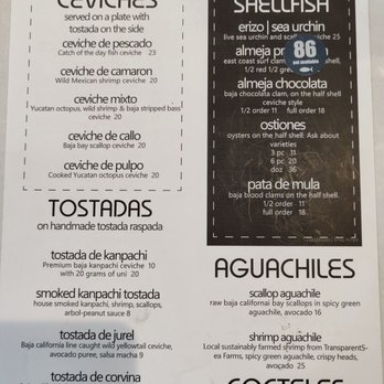 Holbox - Menu as of 05.24.2023 - Latin American Near Me - Los Angeles, California