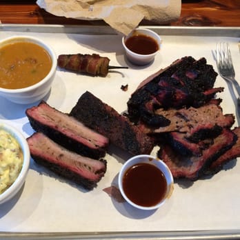 Ten50 BBQ - Burnt ends, baby back, pinto beans, potato salad, TORPEDO, and two sauces. - Barbeque Near Me - Richardson, Texas Ten50 BBQ - Burnt ends, baby back, pinto beans, potato salad, TORPEDO, and two sauces. - Barbeque Near Me - Richardson, Texas