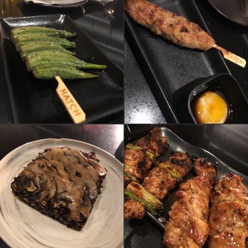 HATCH - Okra | tsukune | black rice | thigh with green onion | miso thigh - Japanese Near Me - Los Angeles, California