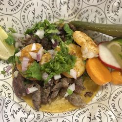 Surf and turf taco