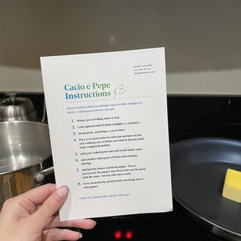 Rose's Luxury - Take home cacio e pepe recipe - New American Near Me - Washington, DC, District of Columbia