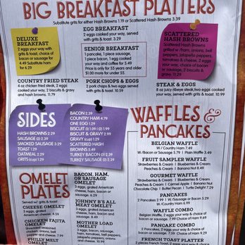 Johnny B's Grill - Menu pg 3 - Diners Near Me - El Dorado, Arkansas