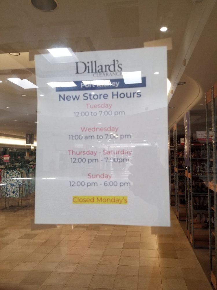 DILLARD’S 9409 US Hwy 19, Port Richey, Florida Men's Clothing