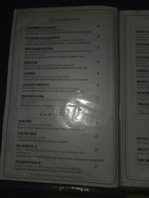 Menu photo 2 The Peacock Lounge Savannah, GA Menu photo 2 The Peacock Lounge Savannah, GA