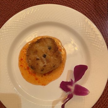 Chef Timothy James - Crab cake with epic sauce - Personal Chefs Near Me Chef Timothy James - Crab cake with epic sauce - Personal Chefs Near Me