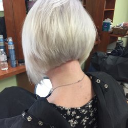 Angelo's Salon Spa - A fun inverted stacked bob!