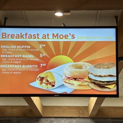 Moe's Deli - Breakfast Menu