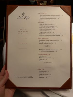 Menu photo 1 Chez Fifi New York, NY