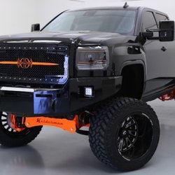 Show Off Motorsports - 2016 Gmc 2500 Built For SEMA auto show 7'' Kelderman MFG Lift Kit with rear air ride 22x16 Fuel Forged Wheels and 375 Nitto Tires