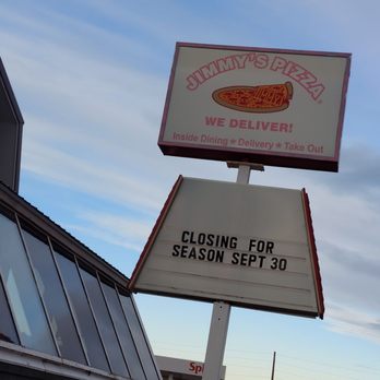 Jimmy's Pizza - a close up of the sign - Italian Near Me - Silver Bay, Minnesota