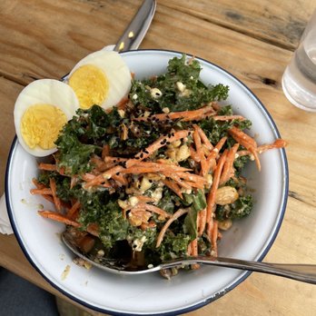 Nue - Syrian Kale & Carrot Salad - Tapas/Small Plates Near Me - Seattle, Washington Nue - Syrian Kale & Carrot Salad - Tapas/Small Plates Near Me - Seattle, Washington