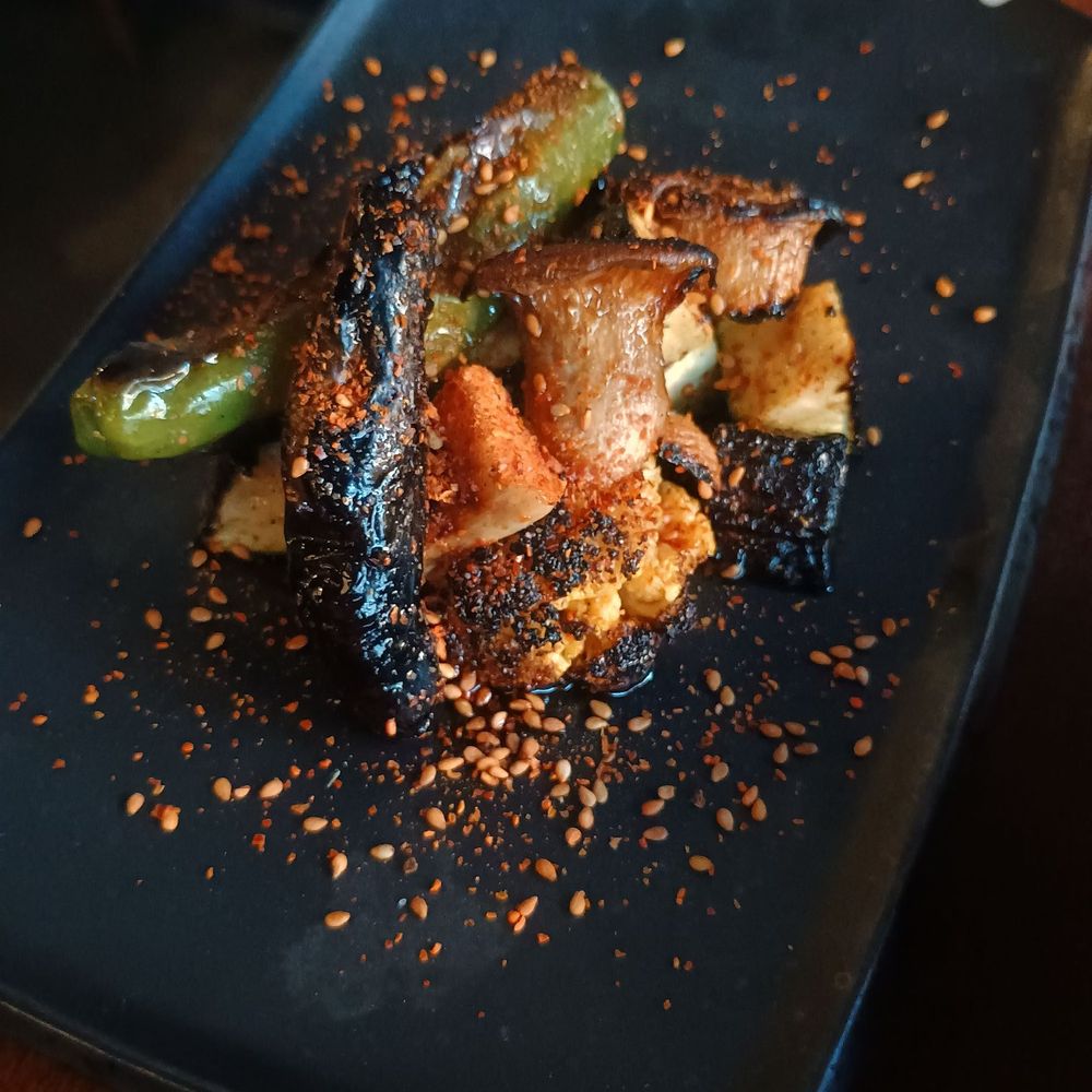 Homareya - Veggies done terrible this time. Over seasoned to say the least - Izakaya Near Me - Long Beach, California