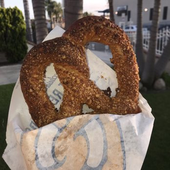 Auntie Anne's - a half eaten doughnut - Pretzels Near Me - Downey, California
