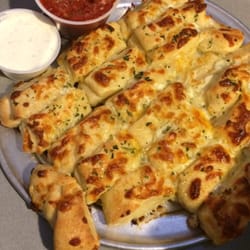 Powder Keg - Best ever garlic, herb, & cheese breadsticks with marinara and fresh ranch - amazing!!