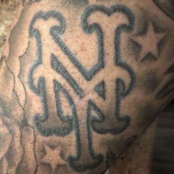 World’s Fair Tattoo - Joey did the Mets symbol in the center for my husband. - Tattoo Near Me - Astoria , New York
