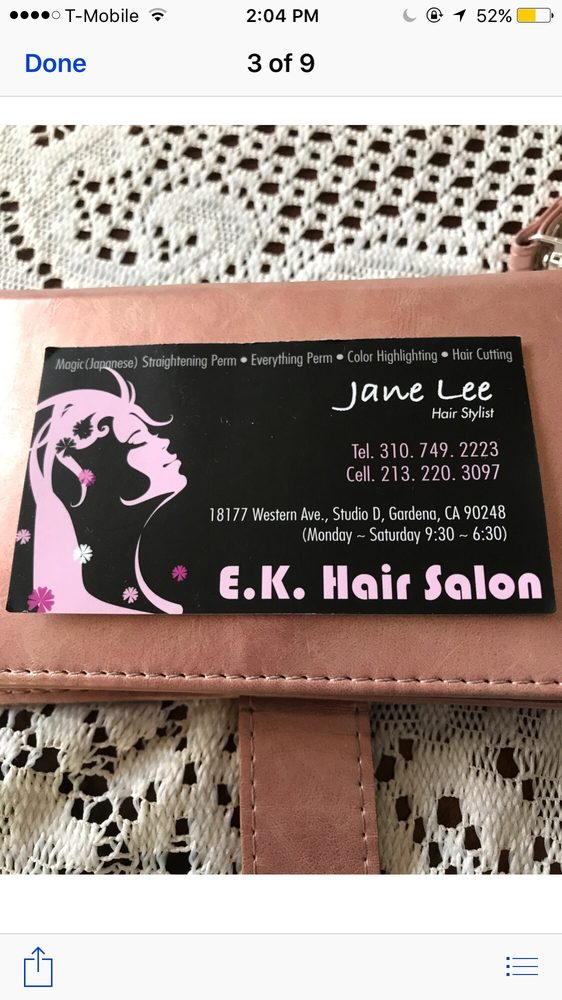 EK Hair Salon Logo