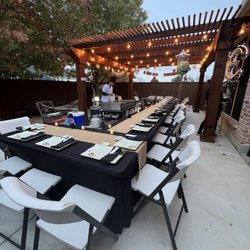 Hanzo Hibachi Catering - Birthday party setup