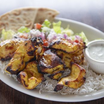 Gyro World - Chicken Souvlaki plate - Greek Near Me - Kirkland, Washington