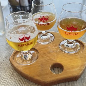 The Refuge - Beer flight - Burgers Near Me - San Mateo, California The Refuge - Beer flight - Burgers Near Me - San Mateo, California
