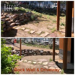 Anglers Earthworks - Rock wall & Driveway