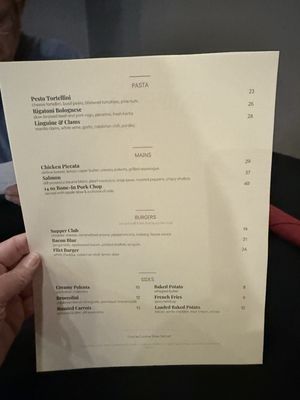 Menu photo 2 Supper Club Cloverdale, CA