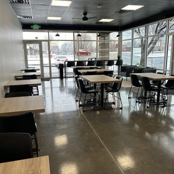 Canyons Coffee - tables and chairs in a coffee shop - Coffee & Tea Near Me - West Jordan, Utah