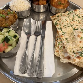 Mahan Indian Restaurant - Queen Non-Veg Thali - Indian Near Me - Monrovia, California
