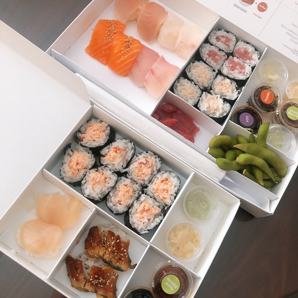 SUGARFISH | Pasadena - Trust me (top), lobster roll, large scallop, and unagi - Japanese Near Me - Pasadena, California SUGARFISH | Pasadena - Trust me (top), lobster roll, large scallop, and unagi - Japanese Near Me - Pasadena, California