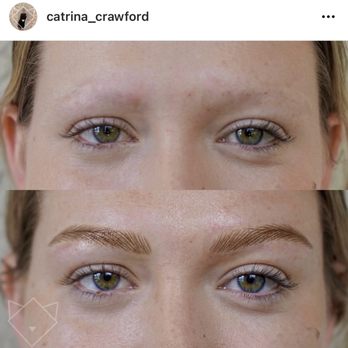 Ink X Cat - Nano brows done with a machine and one needle, no cutting this is not microblading, it's newer and looks better healed. - Permanent Makeup Near Me - Delray Beach, Florida