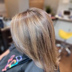Hair by Jen Doughty - Highs with root touch up