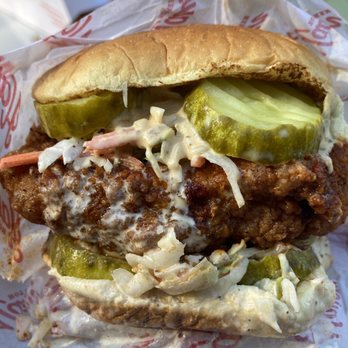 Haven Hot Chicken - The Best Fried Chicken Sandwich, with obvious extra pickles and slaw. Eat with proper protection... - Chicken Shop Near Me - New Haven, Connecticut Haven Hot Chicken - The Best Fried Chicken Sandwich, with obvious extra pickles and slaw. Eat with proper protection... - Chicken Shop Near Me - New Haven, Connecticut