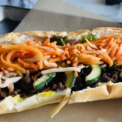 Nobi Asian Grill - Grilled pork sandwich - bahn mi