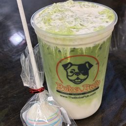 Matcha Latte W/vanilla Foam