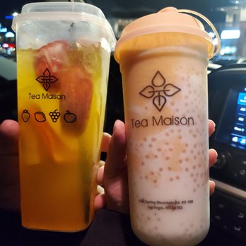 Tea Maison - Super Fruit Cup (Look at those fruit slices!) and Mango Pomelo Sago - Juice Bars & Smoothies Near Me - Las Vegas, Nevada Tea Maison - Super Fruit Cup (Look at those fruit slices!) and Mango Pomelo Sago - Juice Bars & Smoothies Near Me - Las Vegas, Nevada